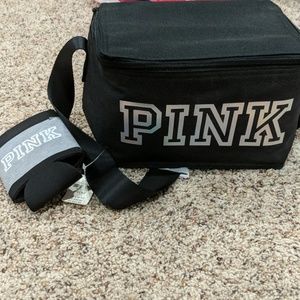 Brand new PINK cooler/lunch bag & drink cozy